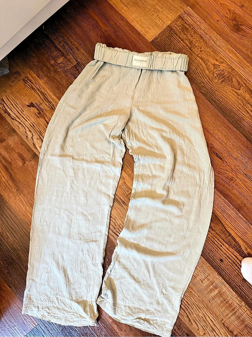 Studio Seven Wide Leg Rayon Linen Pants Size Small